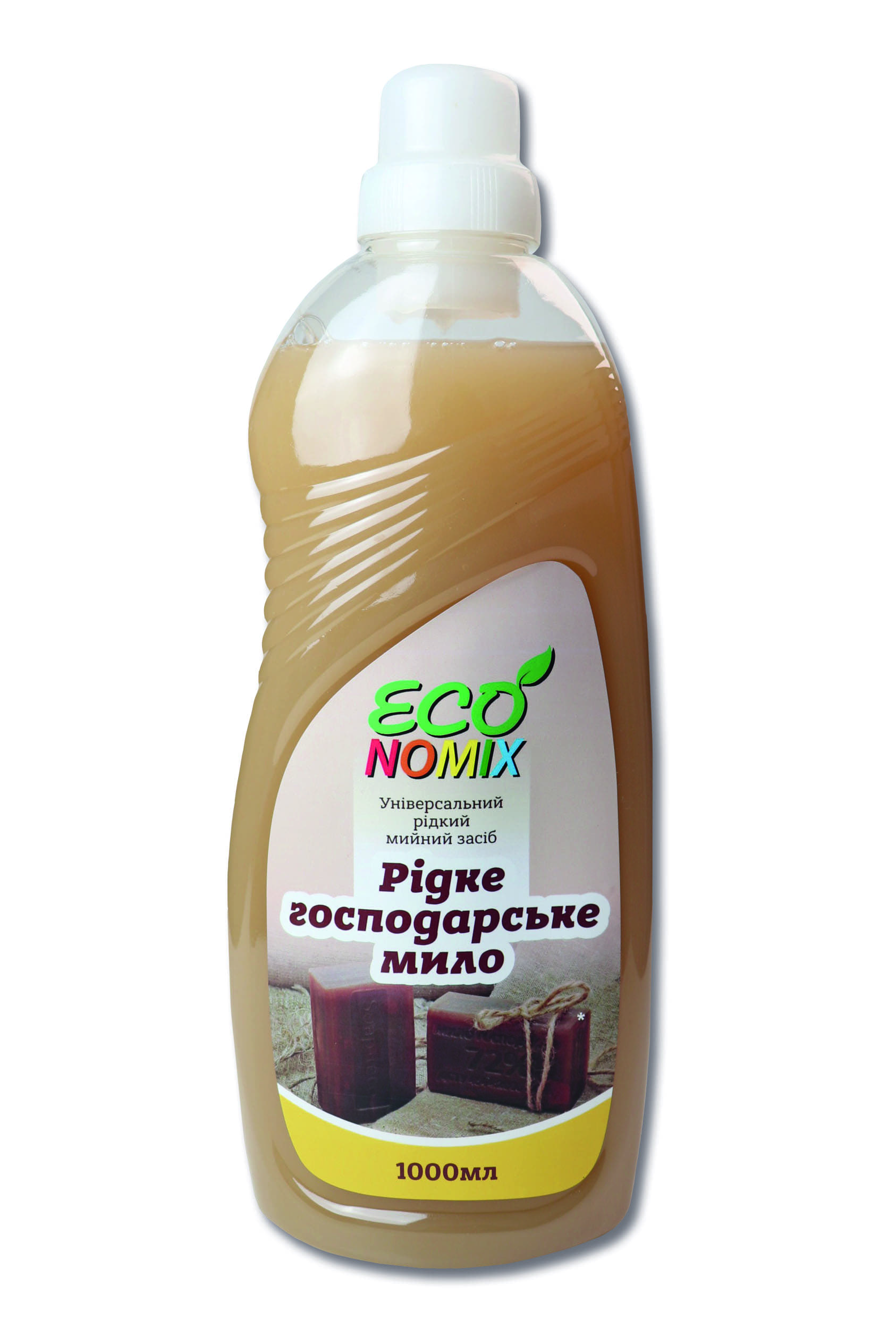 Засіб універсальний мийний "Рідке господарське мило" 1л пет пляшка